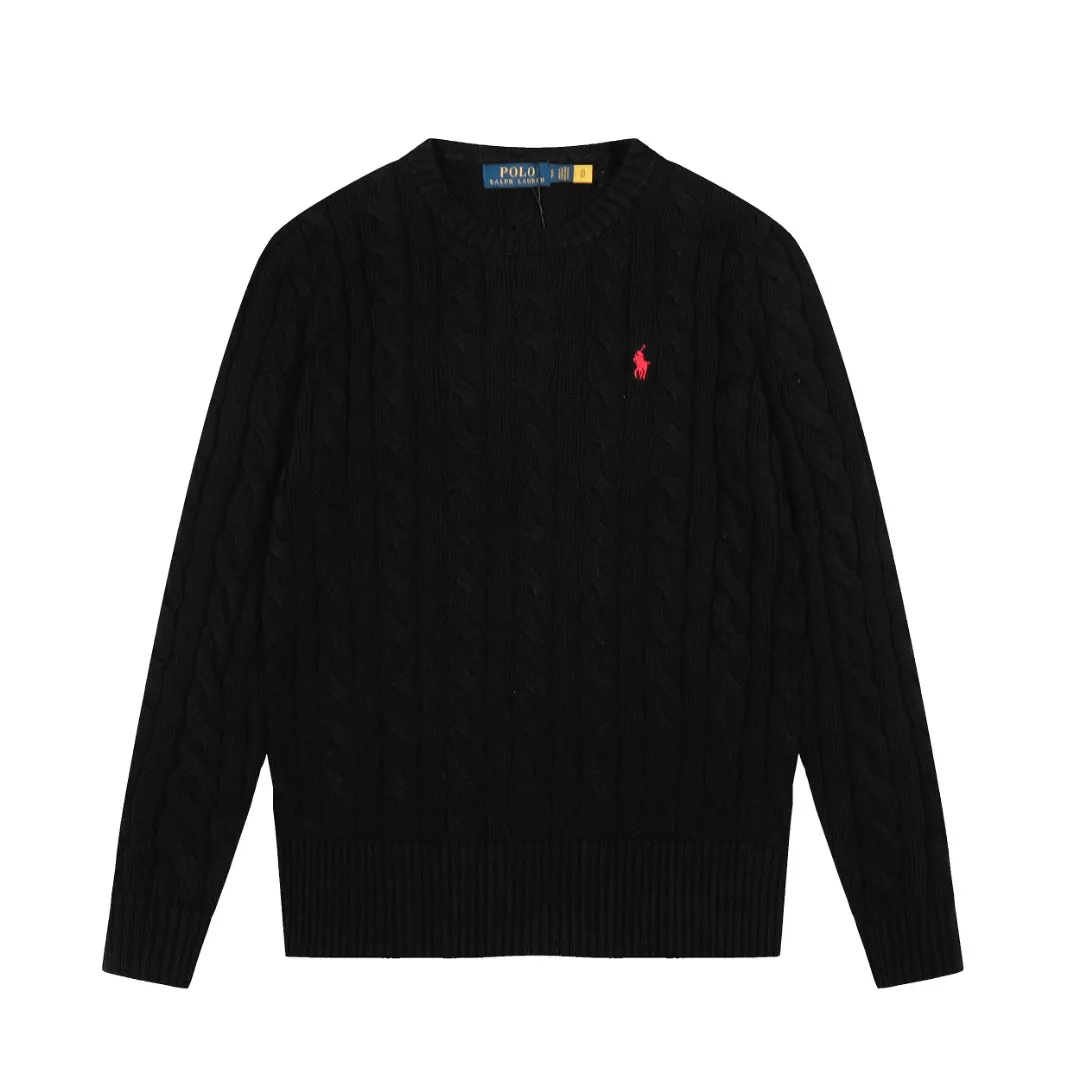 P200 RALPH LAUREN Ralph Lauren twelve-color classic small label embroidery round neck long-sleeved knitted sweater top, pure original high-density LOGO embroidery on the chest, original 1:1 customization of tag accessories. It is made of pure cotton yarn and multi-knitted, pure cotton is skin-friendly and comfortable, small braided round neck sweater with small label war horse embroidery🐎High quality. Follow the blogger to learn how to wear it! Let’s buy a Ralph Lauren cable sweater. It’s a super hard-to-find series after it became popular. It’s hard to find one on the official website. It’s simple and practical, has a lazy and loose feel, soft and delicate feel, and has a loose fit. Whether worn alone or layered, you can wear a simple one to create different styles of fashion!   Color: white, black, navy (white label), gray (white label), pink, red, khaki, blue, apricot, navy (red label), gray (black label), coffee Size: S M L XL